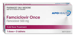 Cold Sore Treatments: Apohealth Famciclovir Once 500mg 3s