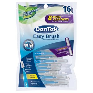 Dental Floss: Dentek Easy Brush Wide 16Ct