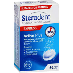 Denture: Steradent Tabs Active 30s