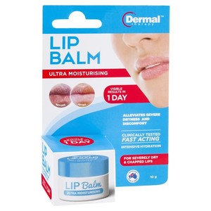 Lip Balms: Dermal Therapy Lip Balm Tub 10g