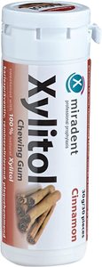 Mouthwash And Breath Fresheners: Miradent Xylitol Cinnamon Gum 30
