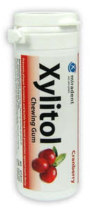 Mouthwash And Breath Fresheners: Miradent Xylitol Cranberry Gum 30