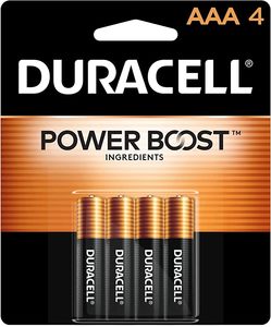Duracell Regular AAA 1.5V 4-pack Batteries
