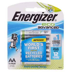 Batteries: Energizer Eco Advanced Aa 4Pk