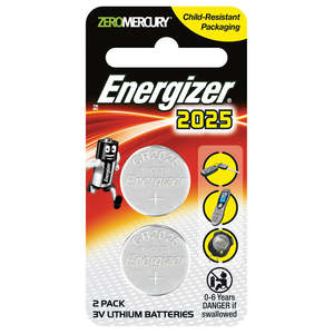 Batteries: Energizer Batt Cr2025 Bp 3V 2Pk