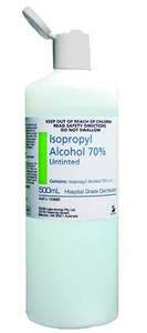Household Chemicals: Isopropyl Alcohol 70% Fliptop 500ml