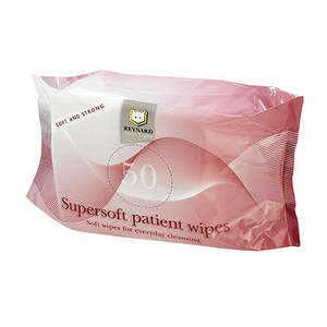 Sanitising: Reynard Disposable Patient Wipes 50 Pink Single