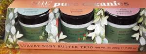 Gift Sets: SHE Pure Organic Luxury Body Butter Trio 3pc Set