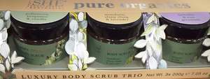 Gift Sets: SHE Pure Organic Luxury Body Scrub Trio 3pc