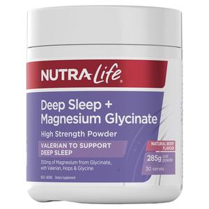 Nutra Life Deep Sleep + Magnesium Glycinate Powder 285g