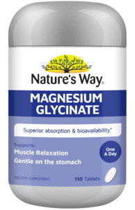 Nature's Way Magnesium Glycinate Tabs 110s
