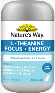 Nature's Way L-Theanine Focus + Energy Caps 90s