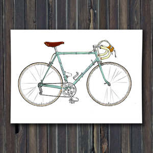Vintage Cycling: Bianchi Print
