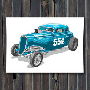 Hot Roddery: 554 Coupe Print