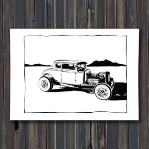 Hot Roddery: 29 Coupe Print