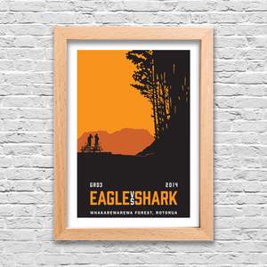 Eagle vs Shark Print