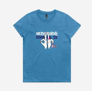 Womens T Shirts: Mud Maidens 2025 DH Womens Short Sleeve T