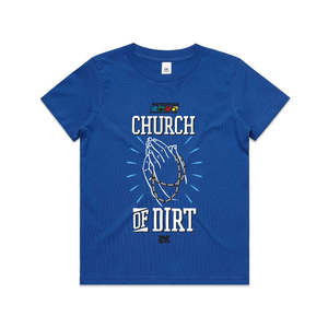 Kids: Church of Dirt Royal Blue Youth T