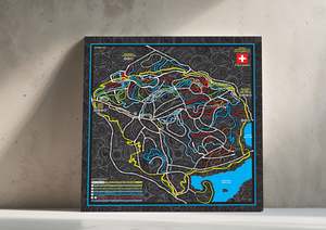 Riderotorua: Motopaisley Whaka Trailmap Canvas