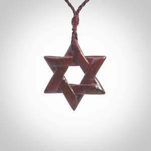 Red Jasper Stone: RED JASPER MAGEN DAVID