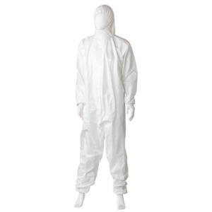 Microporous Coverall Type 5/6 - White, L, 55gsm (16) *Water Resistant Coverall