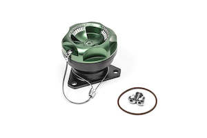 Fuel Filler Neck: Radium Engineering FCST-X 3-Bolt Direct Mount Fill Neck ANd Cap Vented - 20-1197-V