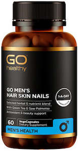 Products: Go Healthy GO Men's Hair Skin Nails VegeCapsules 60