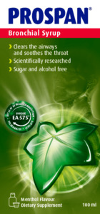 Products: Prospan Bronchial Syrup 100ml - Menthol Flavour