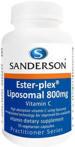 Sanderson: Sanderson Ester-plex® Liposomal 800mg Vitamin C Capsules 55