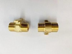 Brass Fittings: [236] Brass Nugged Nipple 15mm