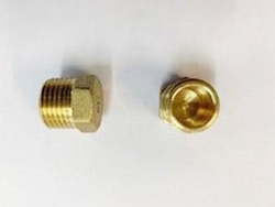 Brass Fittings: [222] Brass Male End Cap