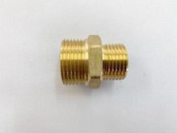 Brass Fittings: [218] Brass Male 15mm/ Male 20mm Reducing sockets