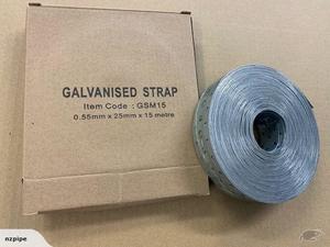 [HWC1002] Galvanised Strap 25mm x 15M