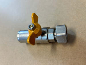Pex Fittings And Pipes: [GVL1005] Gas Ball Valve Pex Swivel Connection 3/4"
