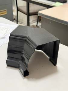 [GBA1007] Gutter Corner Internal 45 Degree Black