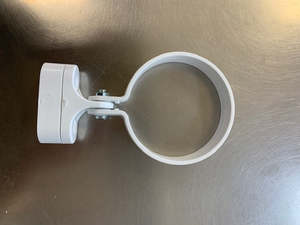 [DPF1014] Downpipe Clip Single Leg 80mm White
