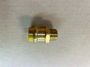 [CPF1007] Copper Press Adapter Gas 20mm-15mm 1/2" Thread Male