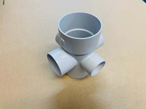 Pvc Waste: [W311]  PVC four way riser junction