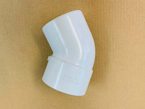 Pvc Waste: [W72] PVC Waste male/female bend x 45 degree