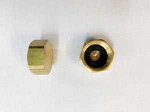 Brass Fitting: [BRF1023] Brass End Cap (Female)