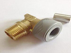 Pb Fittings Push Type: [442] M Wall Elbow 15mm