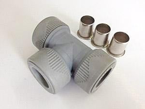Pb Fittings Push Type: [408] Equal Tee 20mm