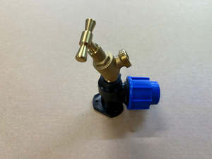 Main Pipe Bluepipes: [MDP1012] MDPE Wingback Female & Garden Tap With 3/4" Thread 25mm