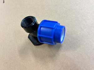Main Pipe Bluepipes: [MDP1011] MDPE Wingback Female with 3/4" Thread 25mm