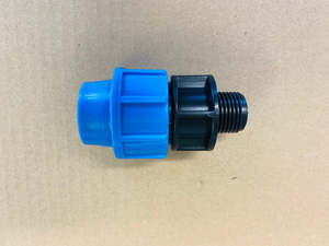 Main Pipe Bluepipes: [MDP1019] MDPE Male Adapter With 1/2" Thread 20mm