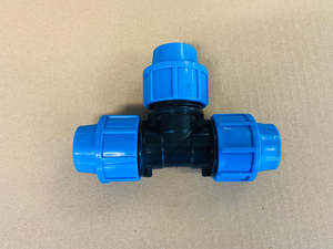 Main Pipe Bluepipes: [MDP1017] MDPE Tee 20mm