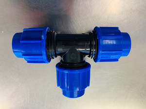 Main Pipe Bluepipes: [MDP1005] MDPE Tee 25mm