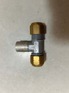 Pipes Fittings: [CRP1049] PB Crimp Tee Copper To PB 15mm (Copper x PB x Copper)
