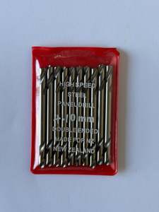 Tools: [DBA1008] High Speed Steel Double Ended Jobber Panel Drill Bright 4.10mm x10 Pack