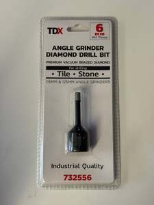 Tools: [DBA1003] TDX Angle Grinder Diamond Drill Bit 6mm